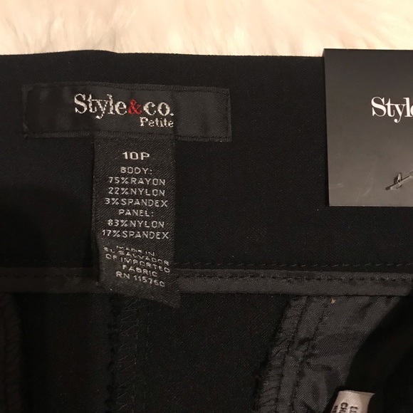 🛍🍁Style & Co Black Slim Leg Pants🍁🛍 - Picture 4 of 5